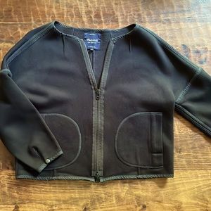 Black cropped jacket